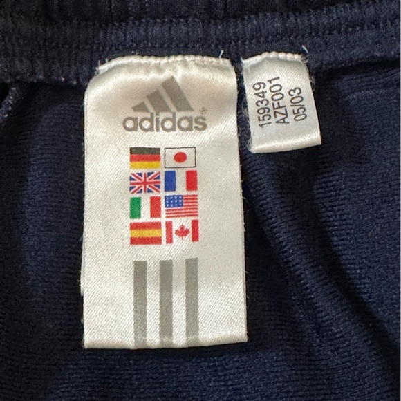 Adidas Women’s Navy With White Stripes Athletic Pants, Size L - Picture 8 of 11